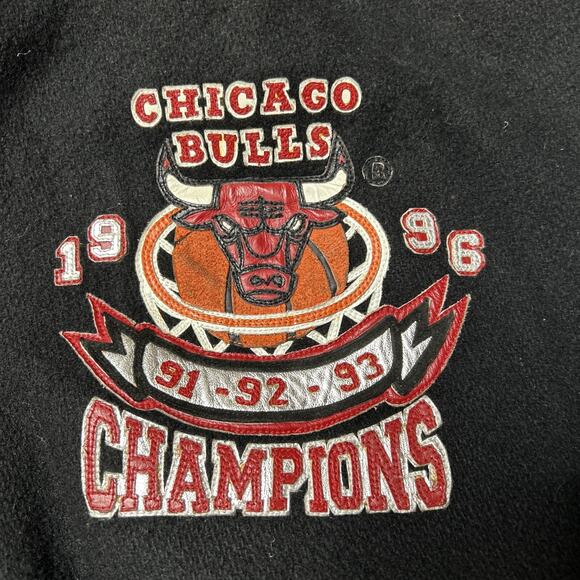 3XLT Jeff Hamilton VINTAGE 72-10 Chicago Bulls Air Jordan 96 NBA champion Jacket - Picture 6 of 16